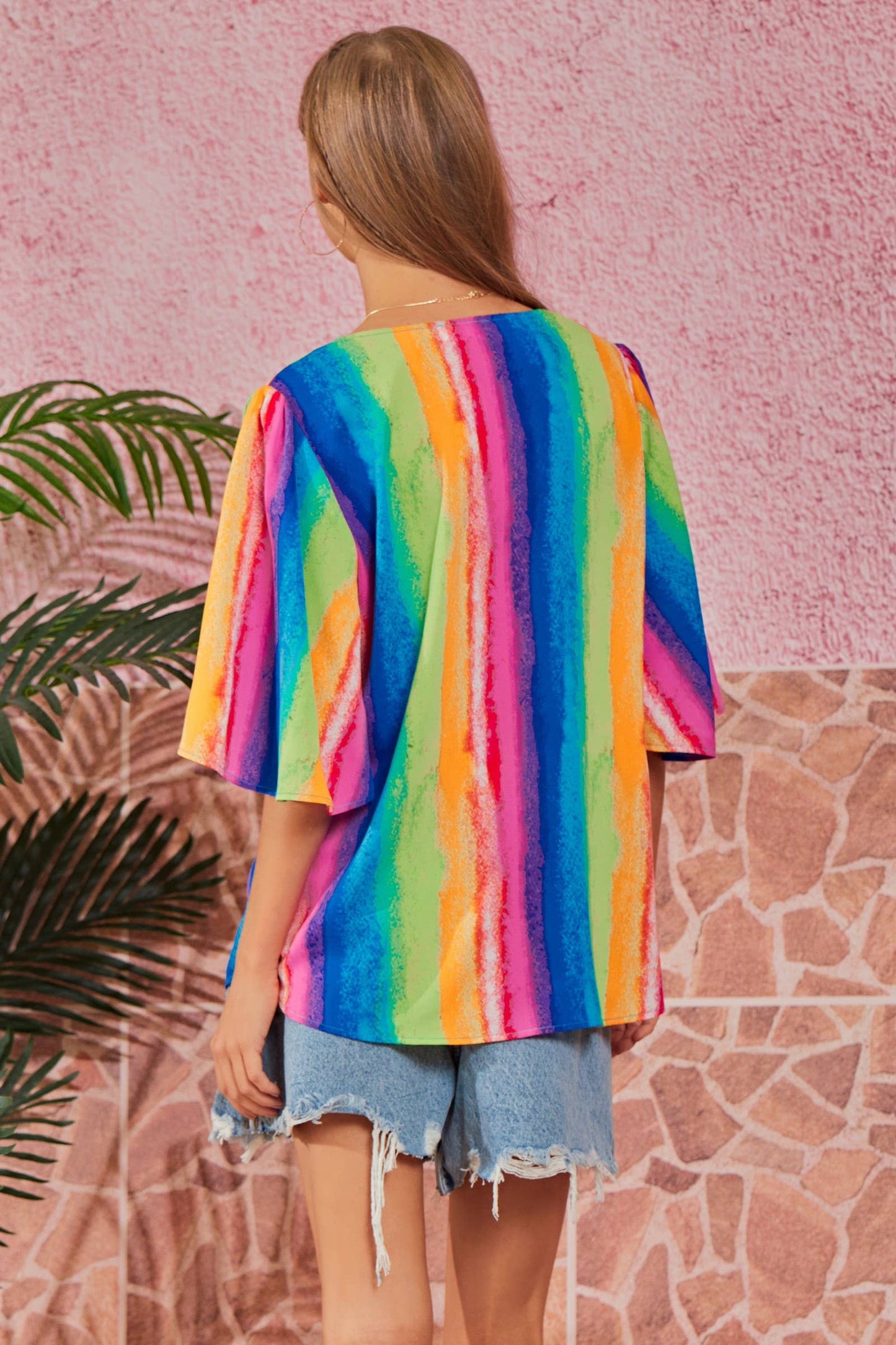 Andrée by Unit Striped Multi-Color Blouse