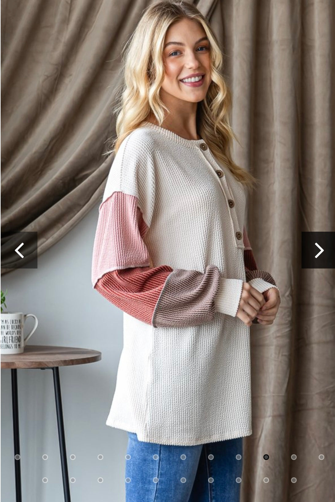 Heimish Urban Ribbed Color Block Top