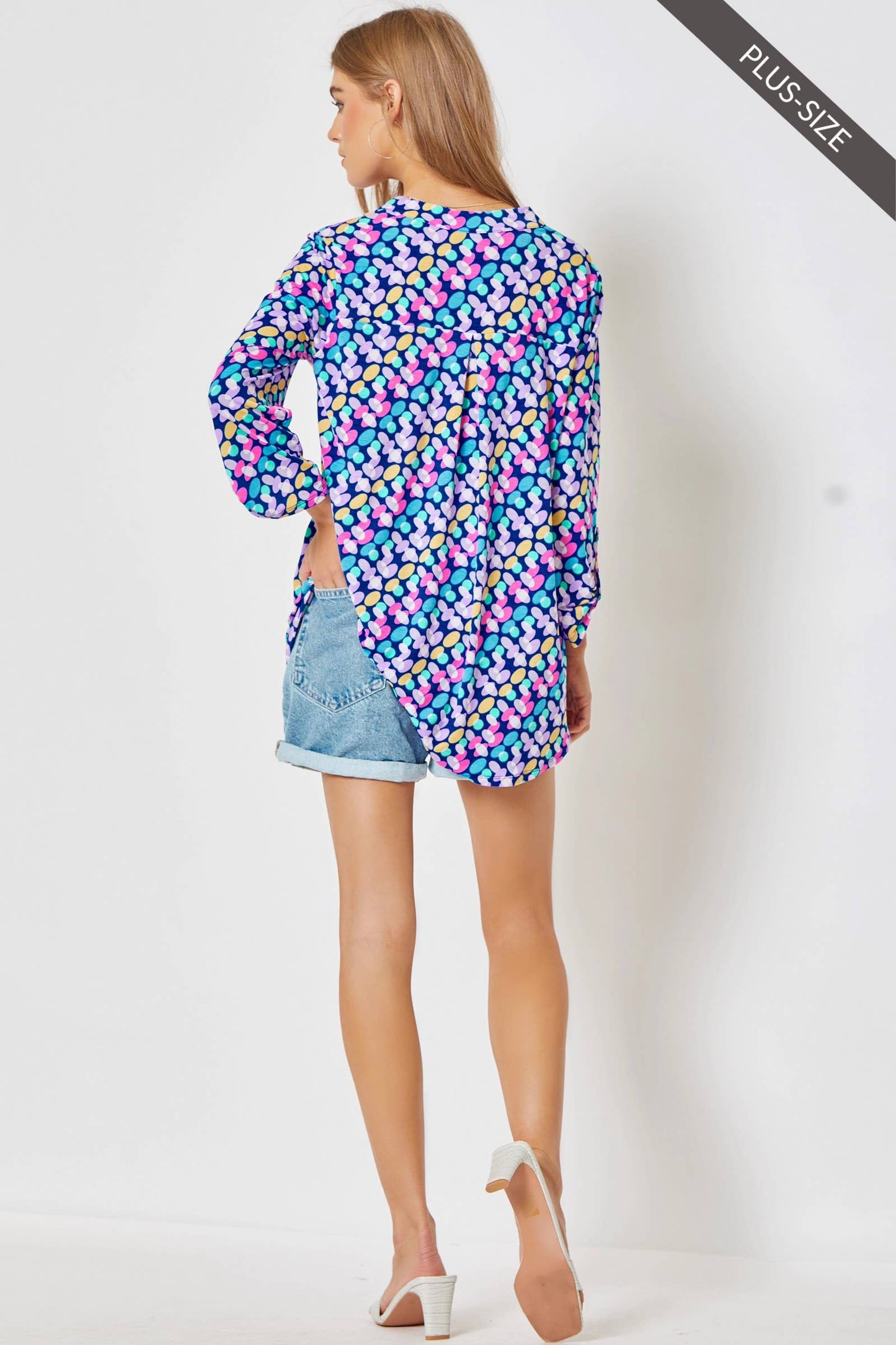 Dear Scarlett Plus 3/4 Sleeve Lizzy
