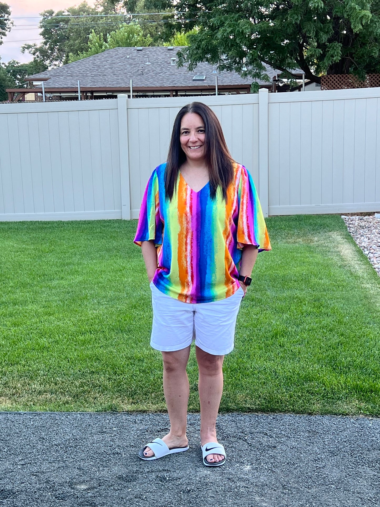 Andrée by Unit Striped Multi-Color Blouse