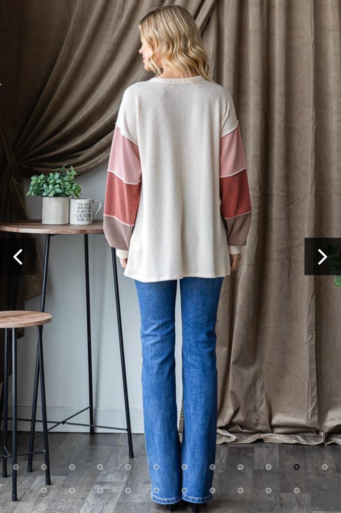 Heimish Urban Ribbed Color Block Top