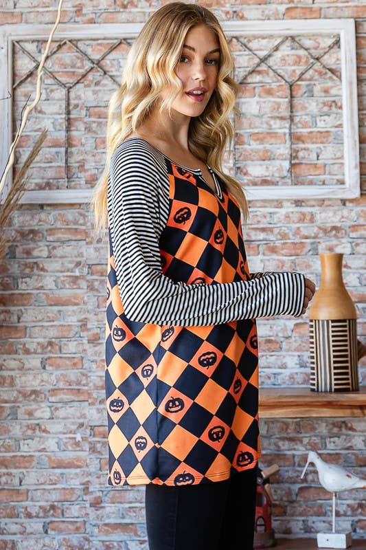 Heimish Halloween Pumpkin Top