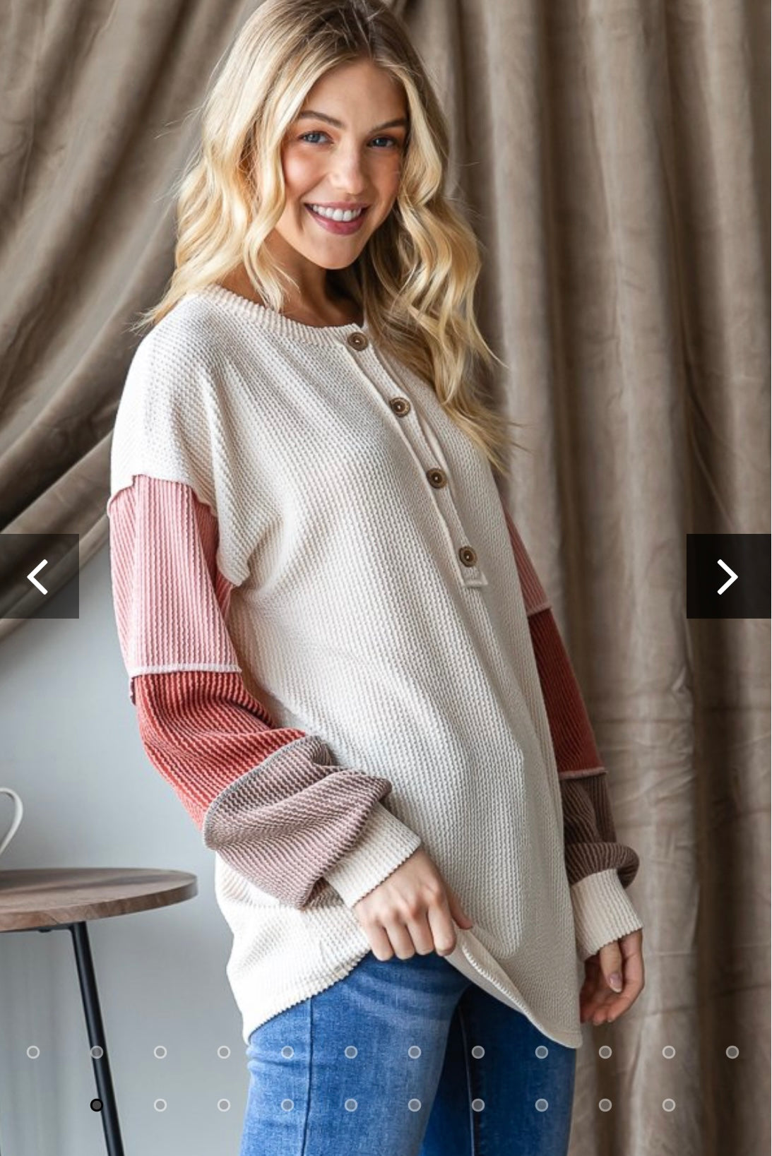 Heimish Urban Ribbed Color Block Top