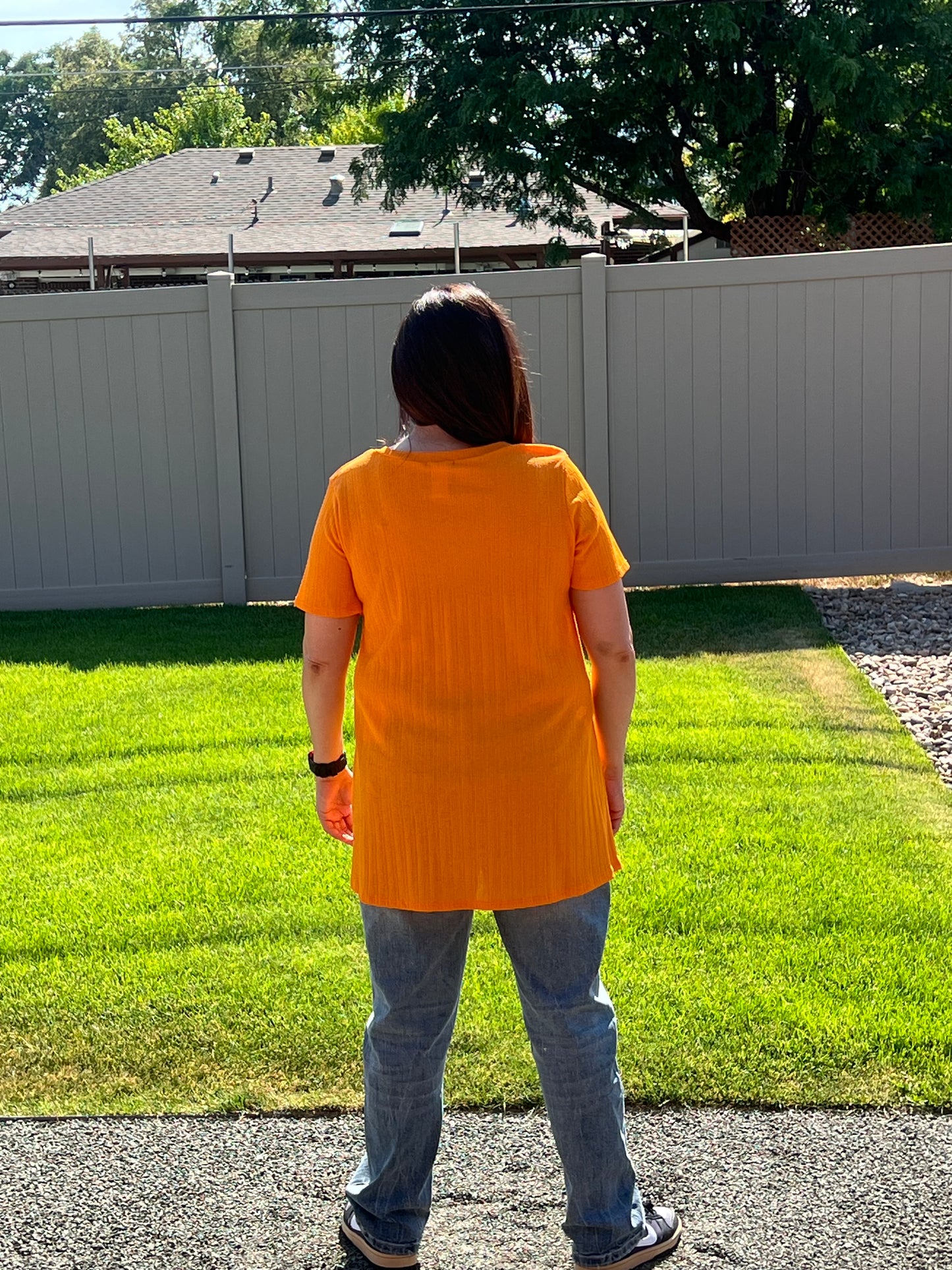 Heimish Short Sleeve V Neck Top