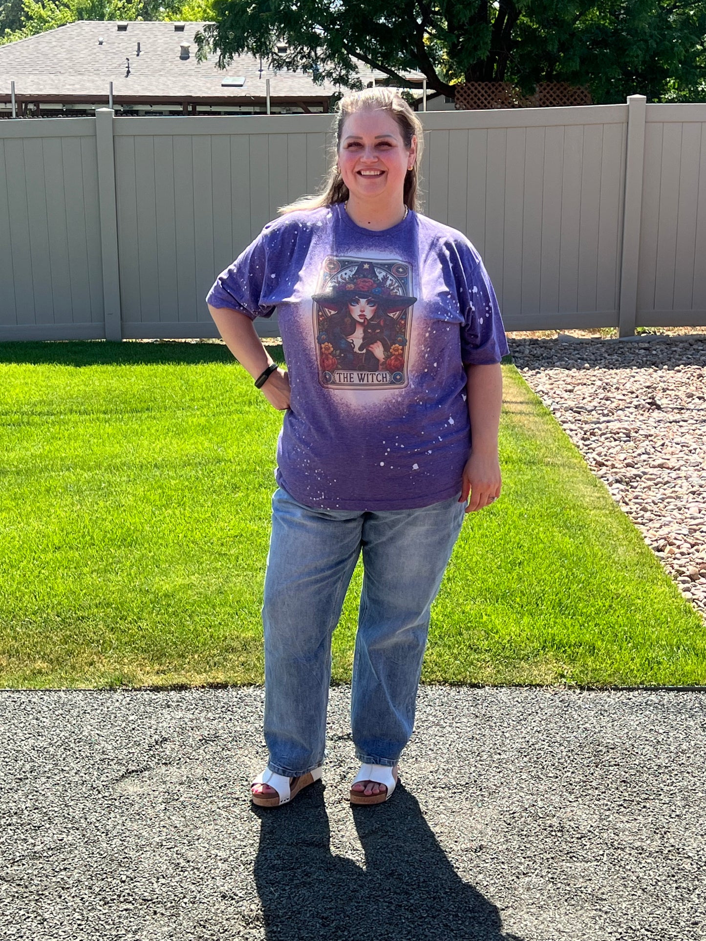 The Witch Tarot Card Bleached Shirt