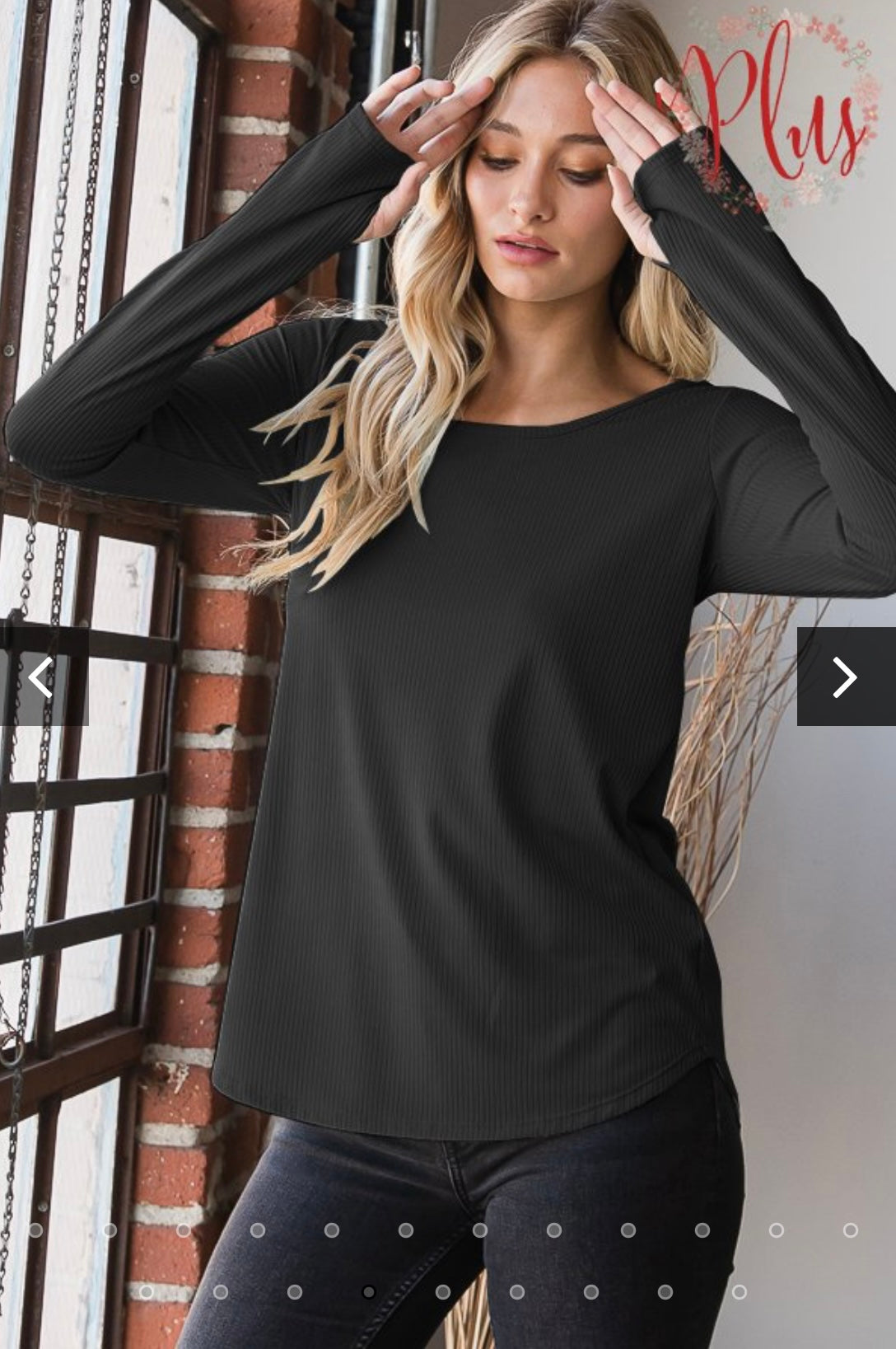 Plus Heimish Long Sleeve Shirt