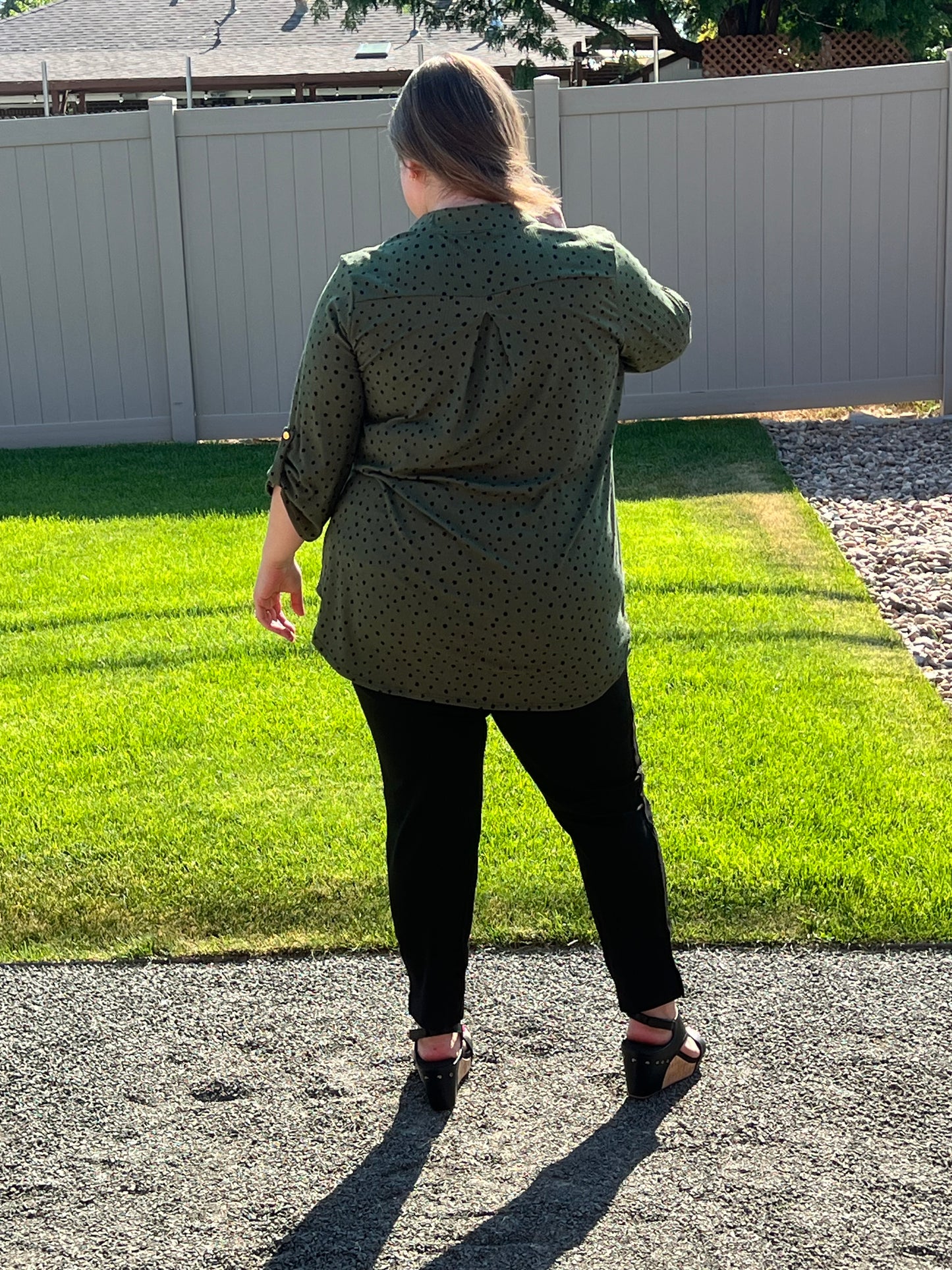 Heimish Dot Print Top