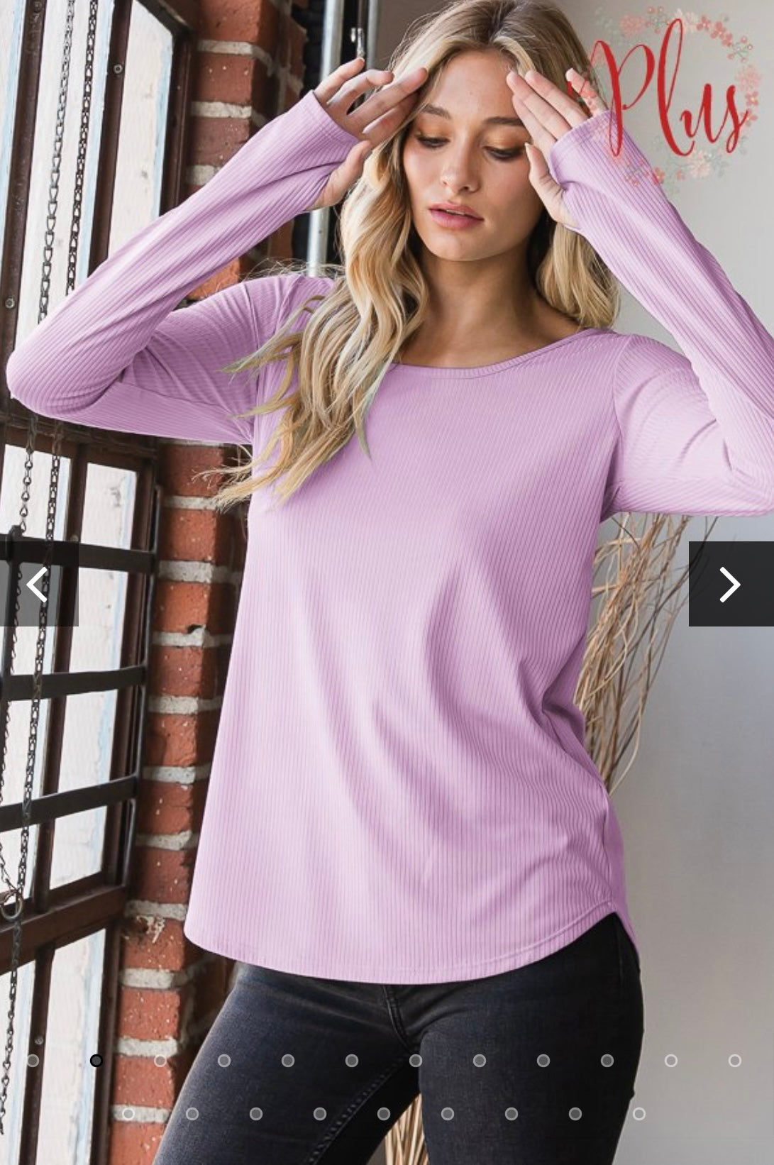 Plus Heimish Long Sleeve Shirt