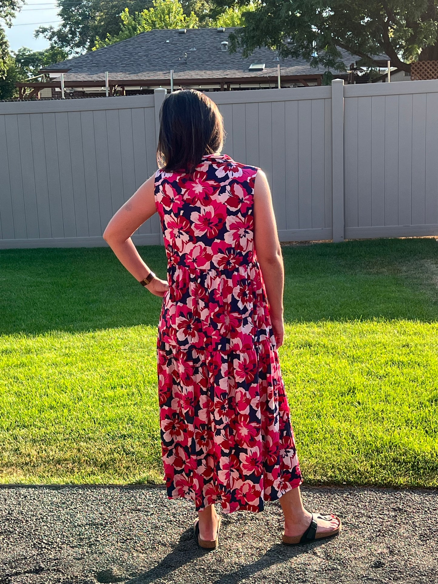 Haptics Floral Print Midi Dress