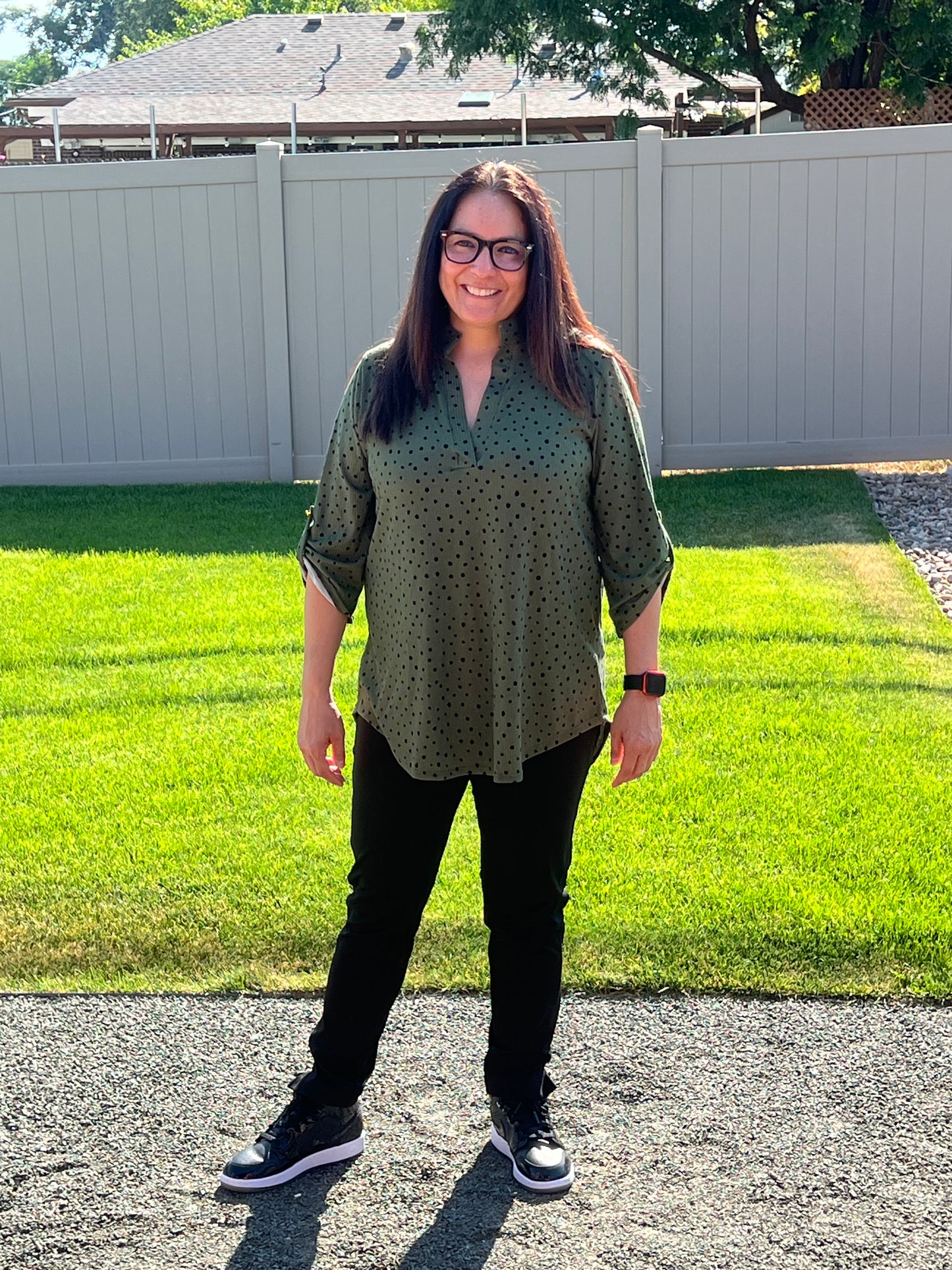 Heimish Dot Print Top