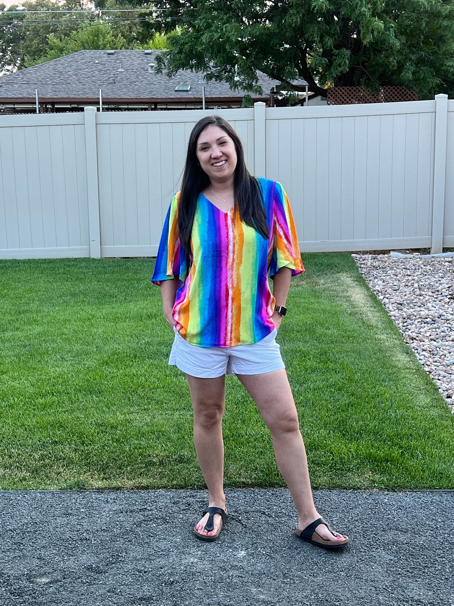 Andrée by Unit Striped Multi-Color Blouse