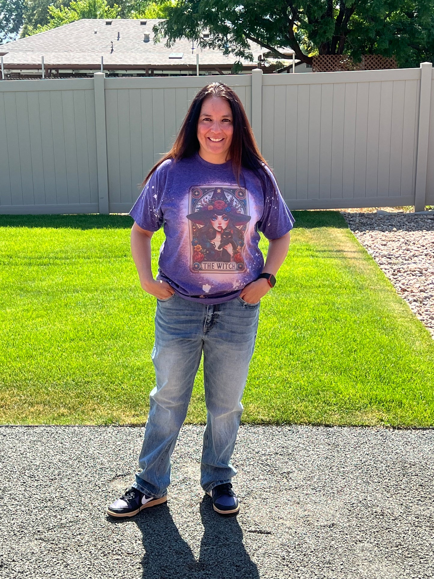 The Witch Tarot Card Bleached Shirt
