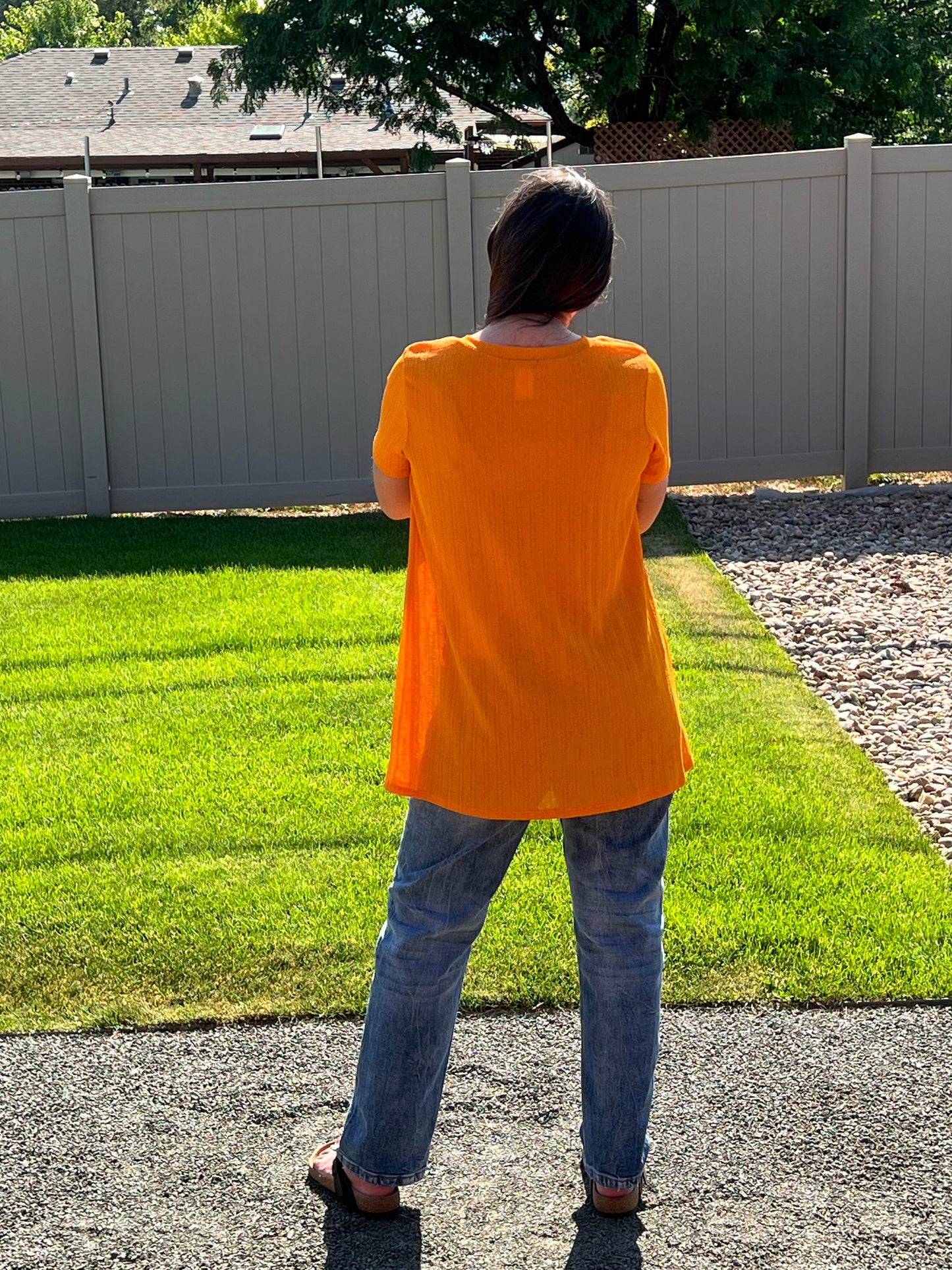 Heimish Short Sleeve V Neck Top