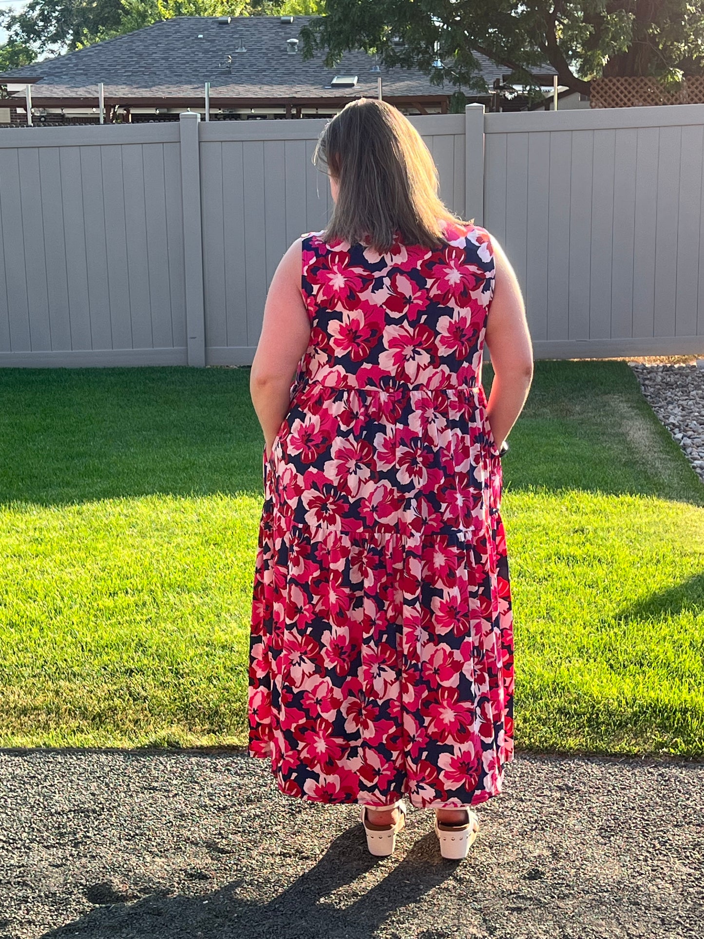 Haptics Floral Print Midi Dress