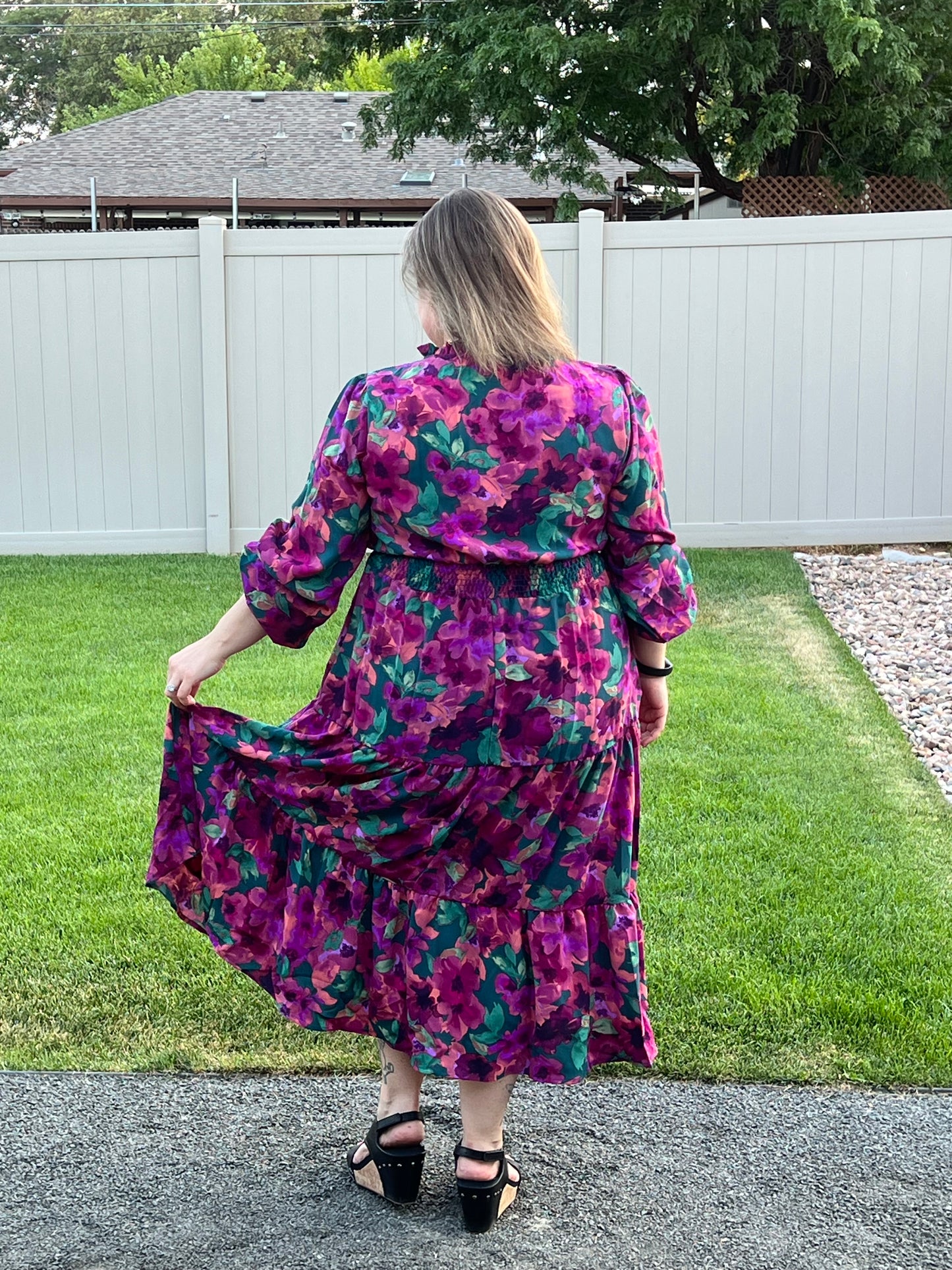 Haptics Plus Floral Maxi Dress