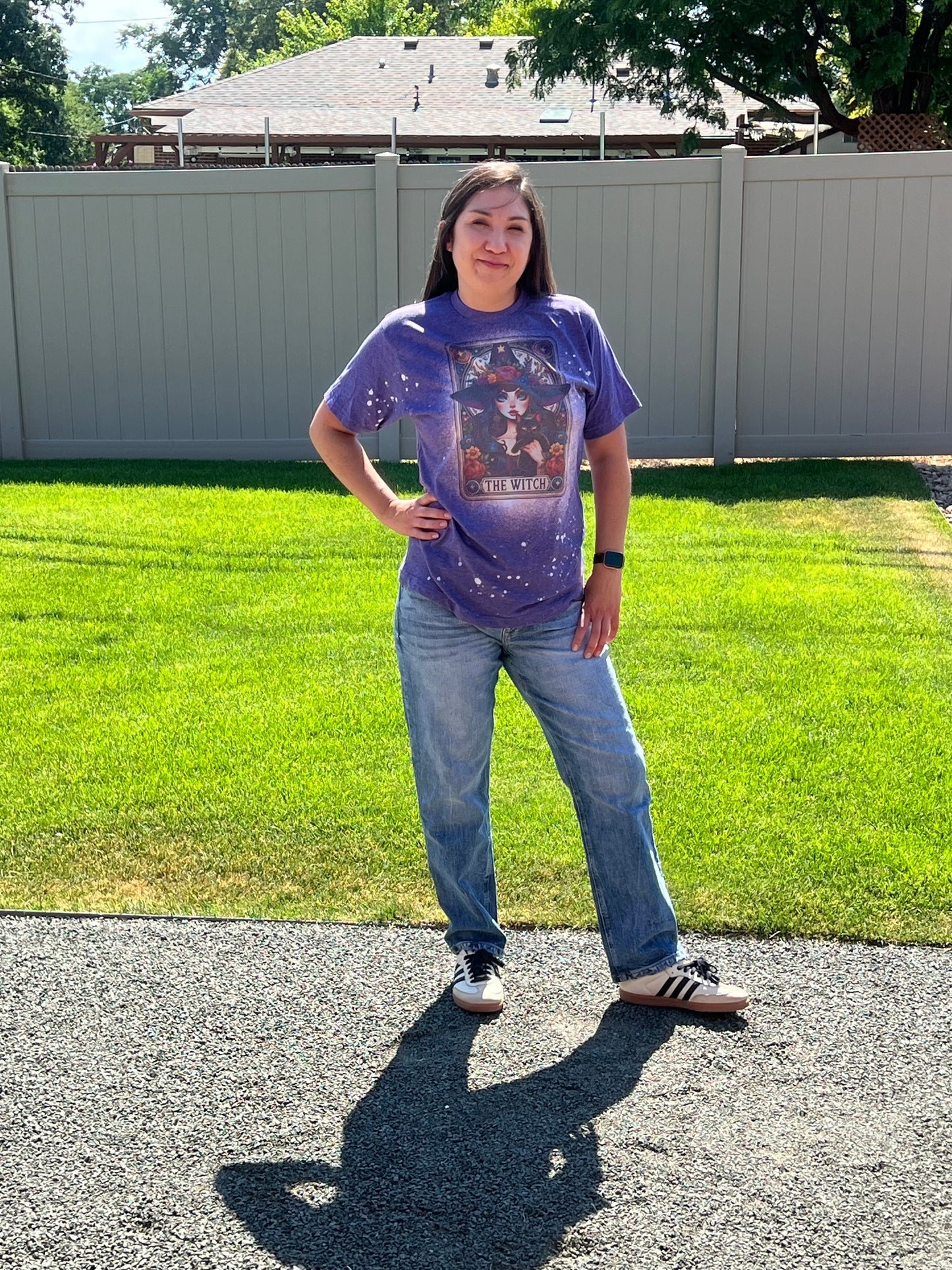 The Witch Tarot Card Bleached Shirt