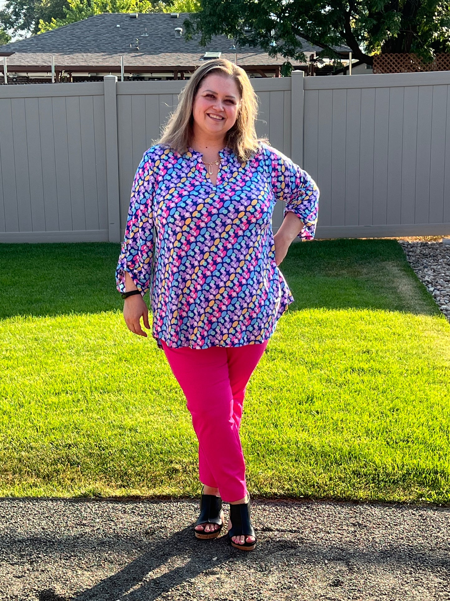 Dear Scarlett Plus 3/4 Sleeve Lizzy