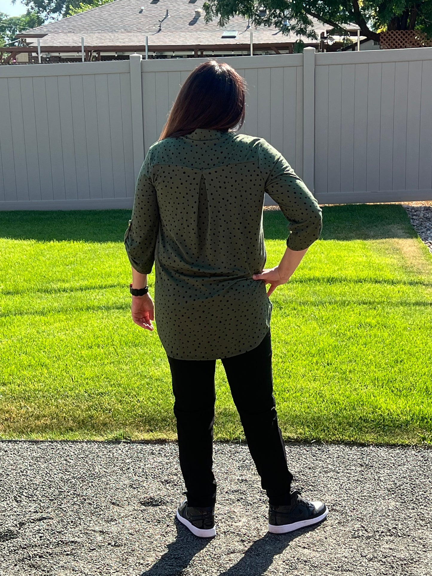 Heimish Dot Print Top