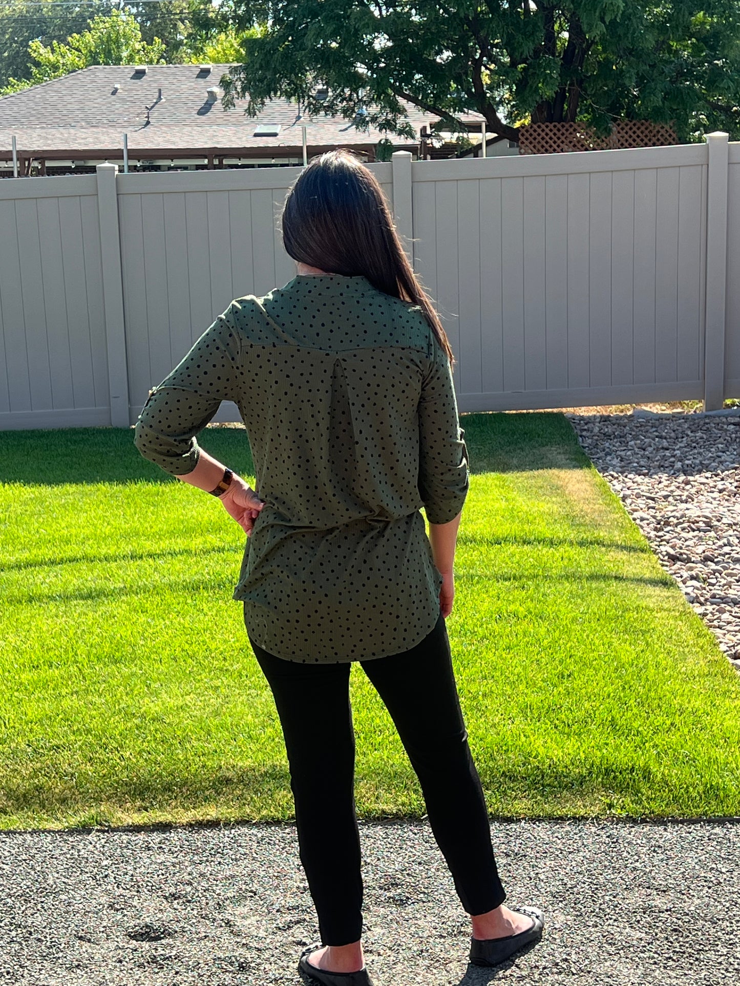 Heimish Dot Print Top