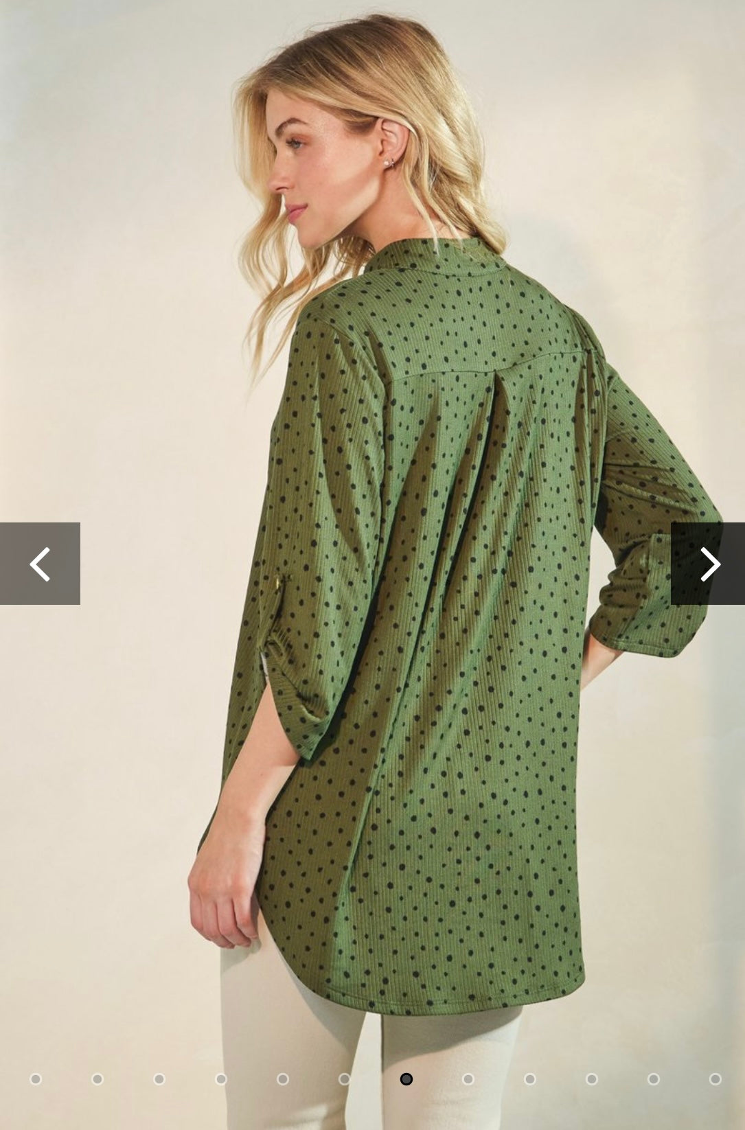 Heimish Dot Print Top