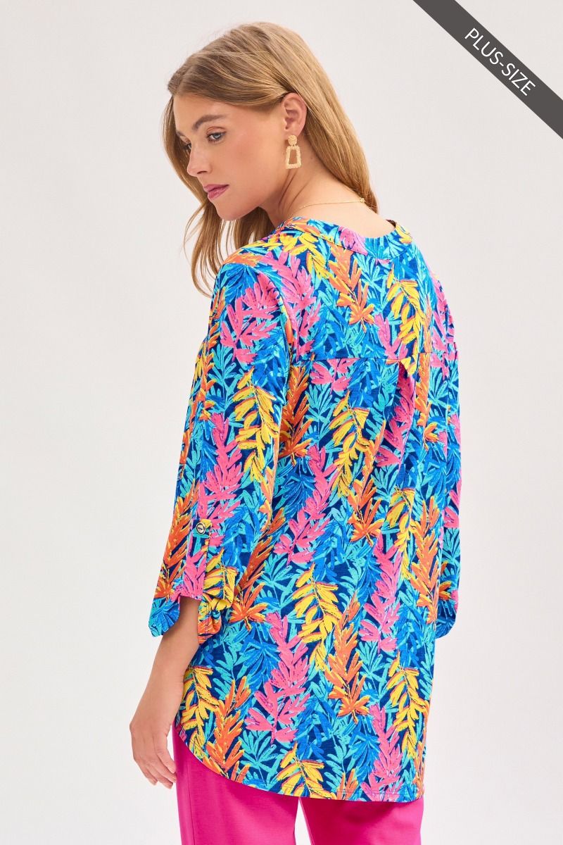 Plus Dear Scarlett 3/4 Sleeve Lizzy