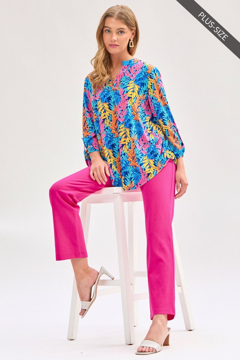 Plus Dear Scarlett 3/4 Sleeve Lizzy