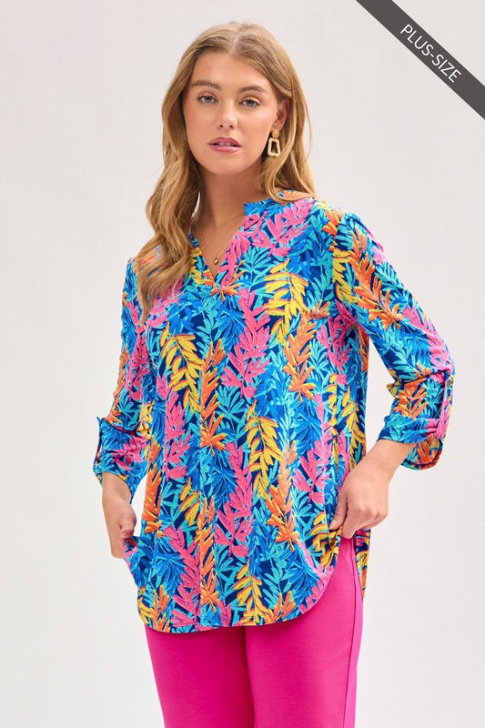 Plus Dear Scarlett 3/4 Sleeve Lizzy