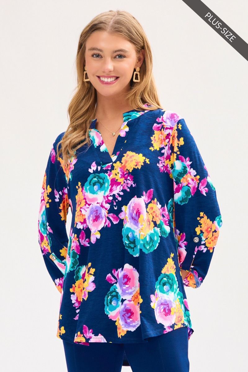 Plus Dear Scarlett 3/4 Sleeve Lizzy