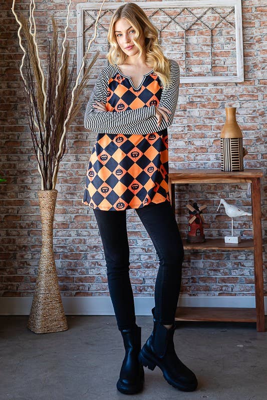 Heimish Halloween Pumpkin Top
