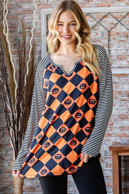 Heimish Halloween Pumpkin Top