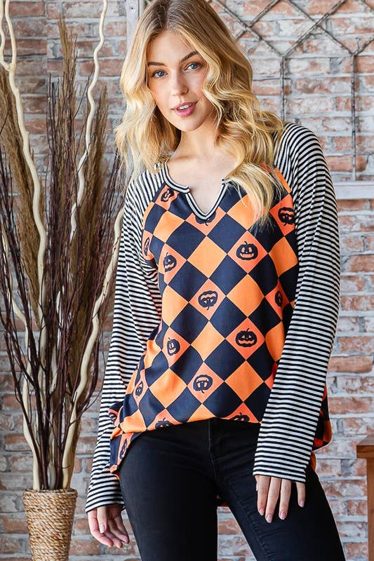 Heimish Halloween Pumpkin Top
